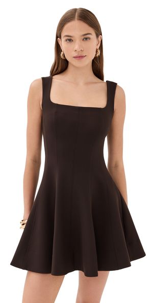 SIMKHAI Bronte Mini Dress Chocolate 8