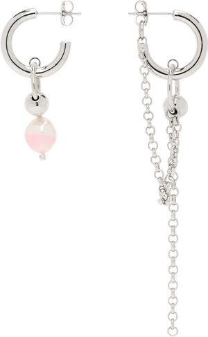 Justine Clenquet Silver Nikki Earrings