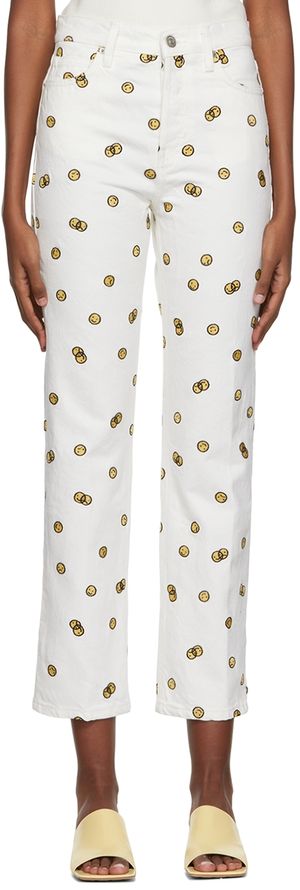 Reformation White Mixed Emotions Jeans