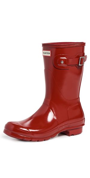 Hunter Boots Original Short Gloss Boots Military Red 7