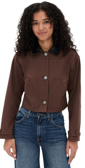LE BOP Harriet Cropped Jacket Khaki S