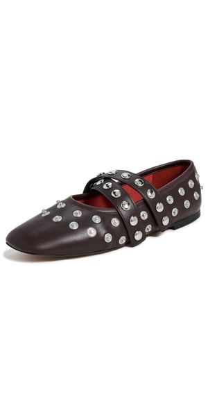 Stella McCartney Ryder Day Alter Mat Flats With Snaps Moka 39