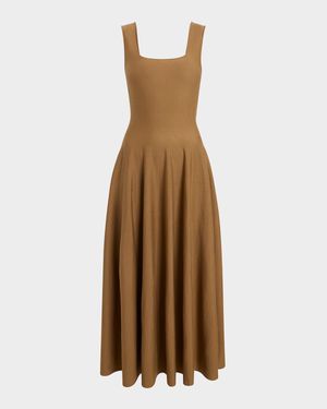 Jodie Square-Neck Sleeveless Maxi Dress