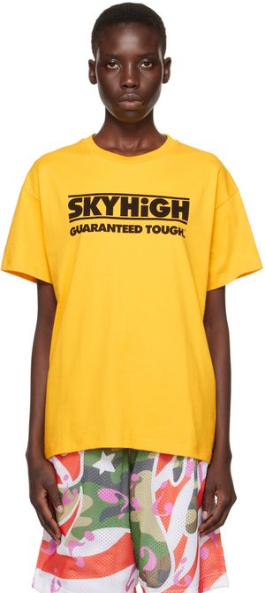 Sky High Farm Workwear T-shirt jaune à logo Construction