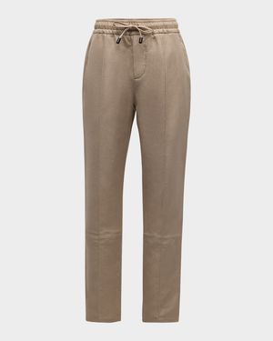 Men's Cotton-Linen Drawstring Pants