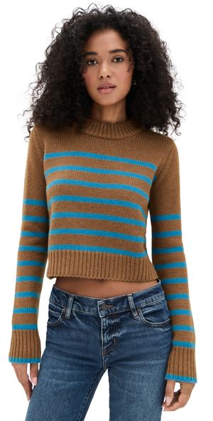 La Ligne Mini Marin Sweater Camel/Cerulean XL