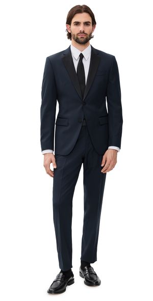 BOSS Hugo Two Piece Tuxedo Dark Blue 36R
