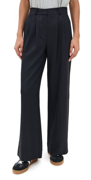 Rhone Horizon Wide Leg Trousers Pure Black 8