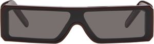Rick Owens Burgundy Hollywood Geth Sunglasses