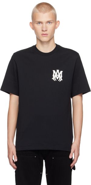 AMIRI T-shirt noir à monogramme et à logo - Core