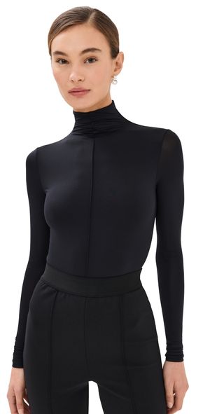 WARDROBE. NYC RHW Long Sleeve Thong Bodysuit Black XL