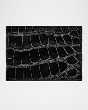 Men's Alligator Leather Slim Bifold Wallet