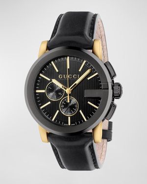 44mm G-Chrono Leather Watch