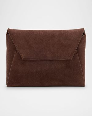 Duo Monili Suede Pouchette Crossbody Bag