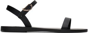 Ancient Greek Sandals Sandales Irida noires