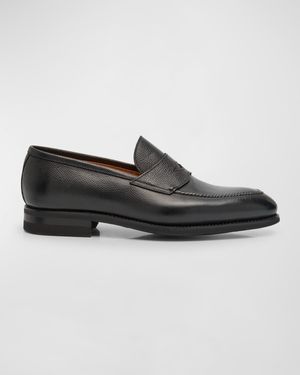 Men's Principe Grain Loafer Pebble Rubber Sole