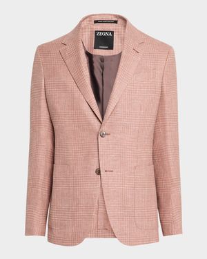 Men's Check Crossover Sport Coat
