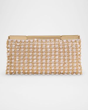 Felice Pearly Metal Crossbody Bag