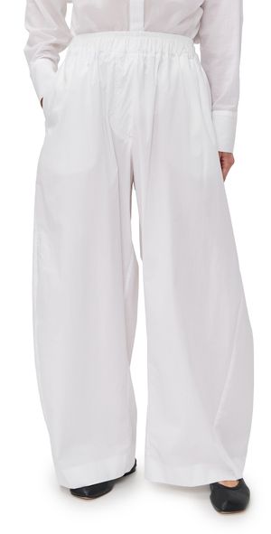 The Latest Dora Petite Popeline Trousers White 42