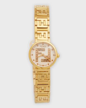 19mm Forever Fendi FF Diamond Bracelet Watch