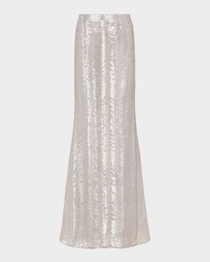 Zeta Sequined Maxi Skirt