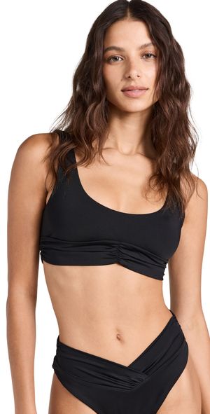 Riot Swim Pico Bikini Top Black XS