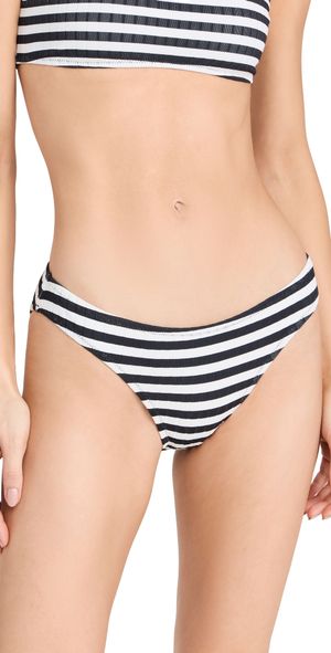Solid & Striped The Elle Bikini Bottoms Blackout X Marshmallow XS