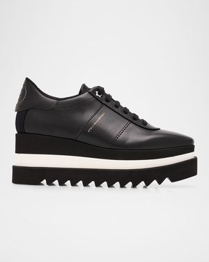 80mm Sneak-Elyse Two-Tone Platform Sneakers