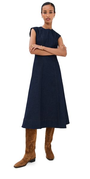 Veronica Beard Dulce Dress Midnight Wash 4