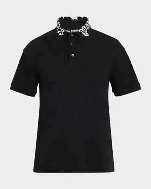 Men's Neck-Logo Polo Shirt