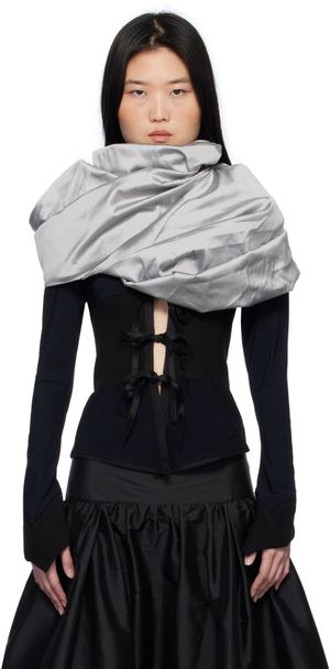Paula Canovas Del Vas Black & Grey Puff Cardigan