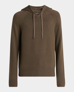 Men's Seamless Cashmere Pullover Hoodie