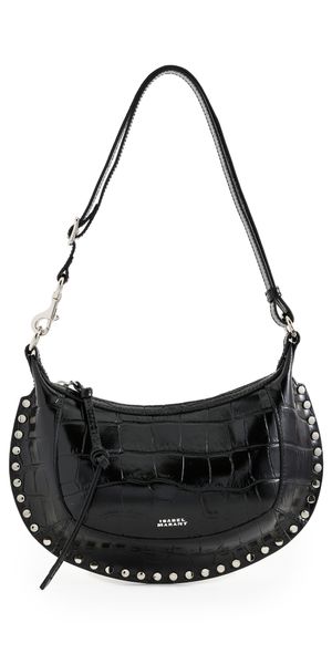 Isabel Marant Oskan Moon Crossbody Bag Black/Silver One Size