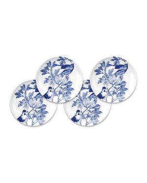 Arbor Blue Birds Canape Plates, Set of Four