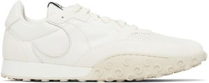 Marine Serre White Suede Leather MS Rise Sneakers