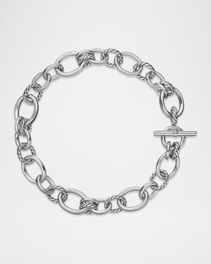 25mm DY Mercer Necklace with Diamonds in Silver