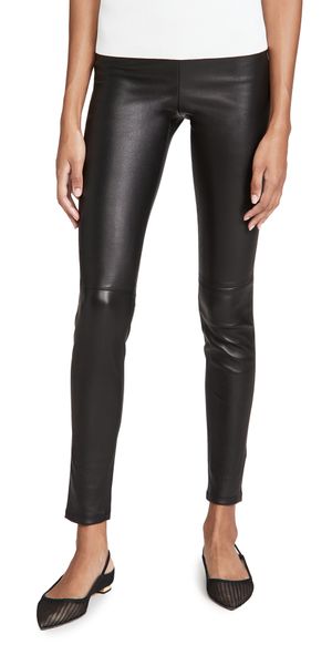 Theory Adbelle L2 Leather Pants Black 2