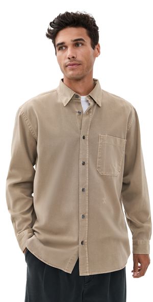 Closed Formal Army Shirt Rock Beige L