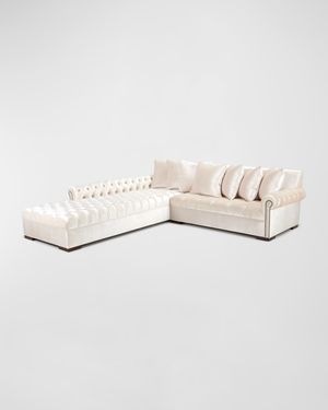 Divine Tufted Left-Chaise Sectional, 116"