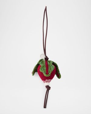 Hand-Crocheted Radish Bag Charm