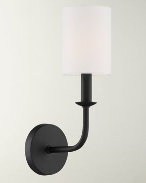 Bailey 1-Light Matte Black Wall Mount