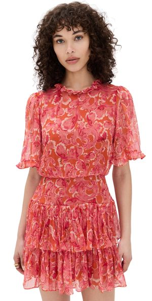 SALONI Ava D Dress Traceri Rouge 4