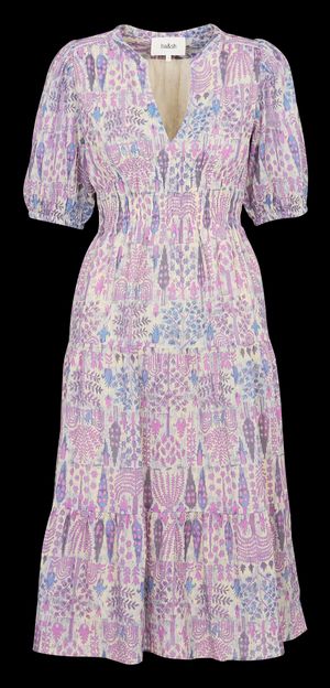 Ba&sh - Robe midi en coton imprimé - Taille 3 - Rose