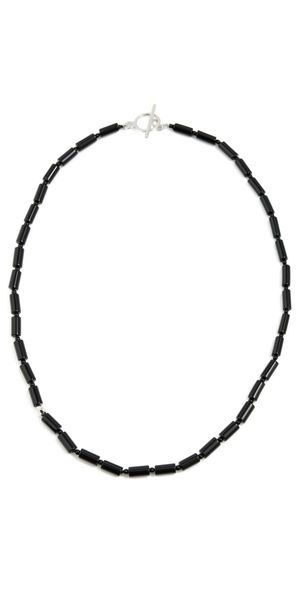AGMES Vallen Necklace Sterling Silver/Onyx One Size