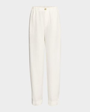 Hemp Wide-Leg Utility Pants