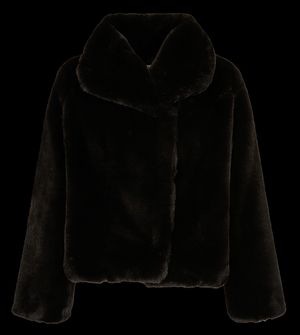 Morgan - Manteau court en fourrure synthétique - Taille 44 - Noir