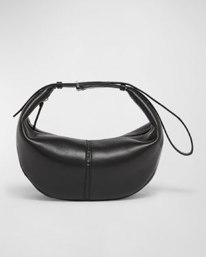 Slide Napa Leather Shoulder Bag