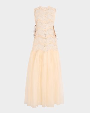 Illuminate Macrame Maxi Dress