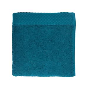 Coton Pur - Serviette de toilette 100 coton pigné - Taille 50x100 - Bleu