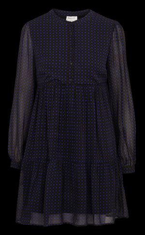 Maison 123 - Robe droite col mao - Taille XL - Bleu